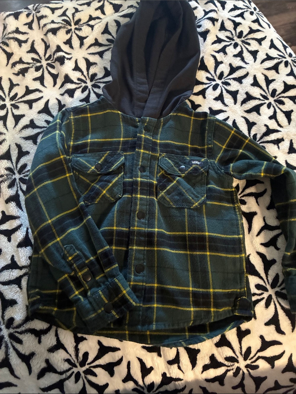 Vans toddler hooded flannel